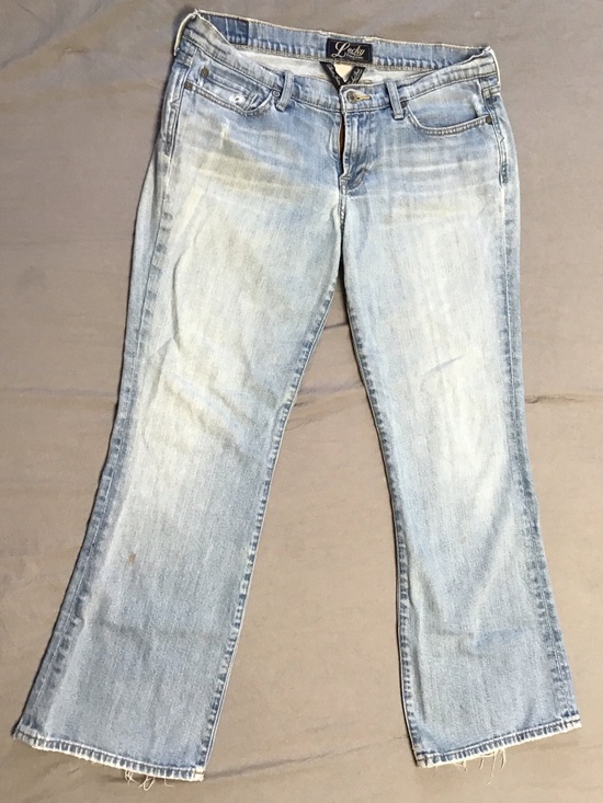 Lucky Brand Denim - Lucky Brand Light Blue Denim Jeans with Frayed Hem